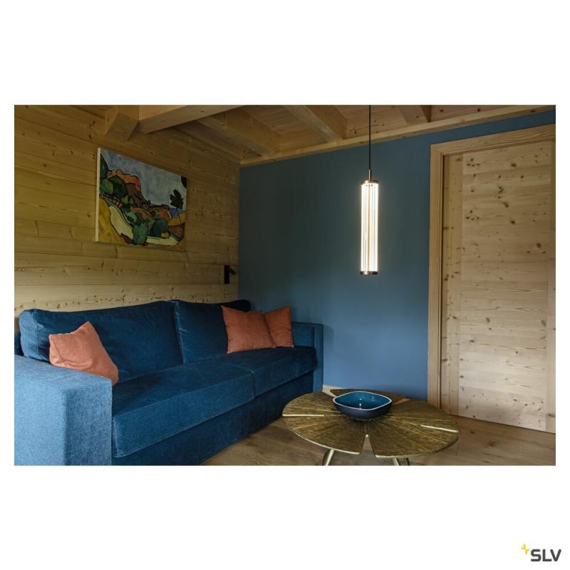 SLV 1008034 QUIMERA, Pendelleuchte, Pendellänge 150 cm, 2700/3000 K, PHASE, dunkel kupfer