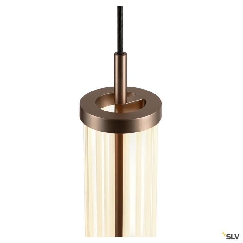 SLV 1008034 QUIMERA, Pendelleuchte, Pendellänge 150 cm, 2700/3000 K, PHASE, dunkel kupfer