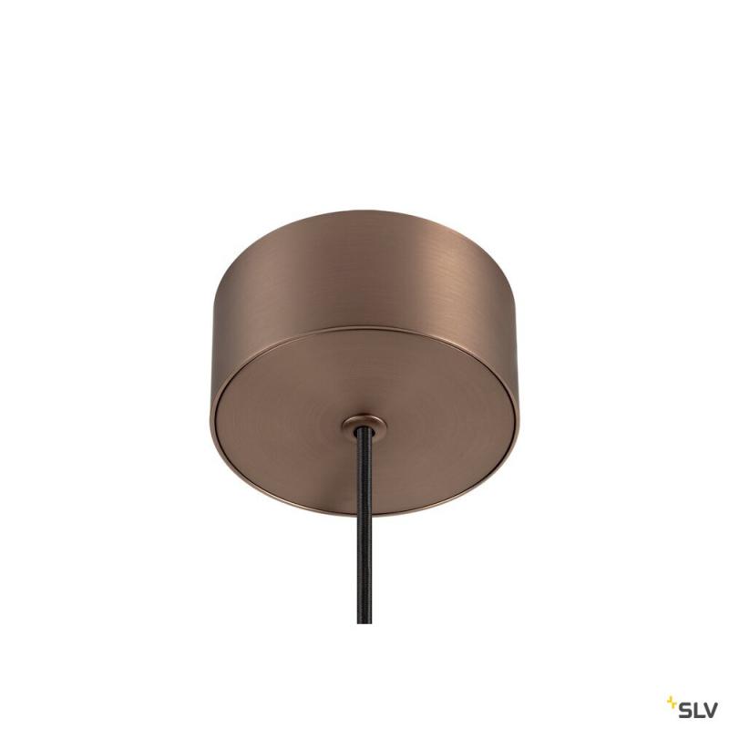 SLV 1008034 QUIMERA, Pendelleuchte, Pendellänge 150 cm, 2700/3000 K, PHASE, dunkel kupfer