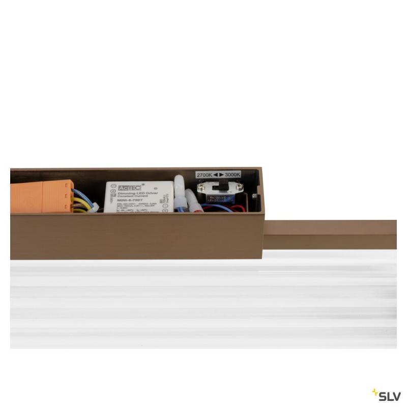 SLV 1008037 QUIMERA, Wandaufbauleuchte, 2700/3000 K, PHASE, dunkel kupfer