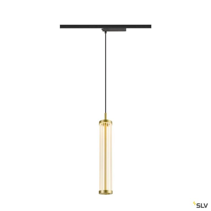 SLV 1008042 QUIMERA, 1~ Pendelleuchte, Pendellänge 150 cm, 2700 K, PHASE, gebürstet messing