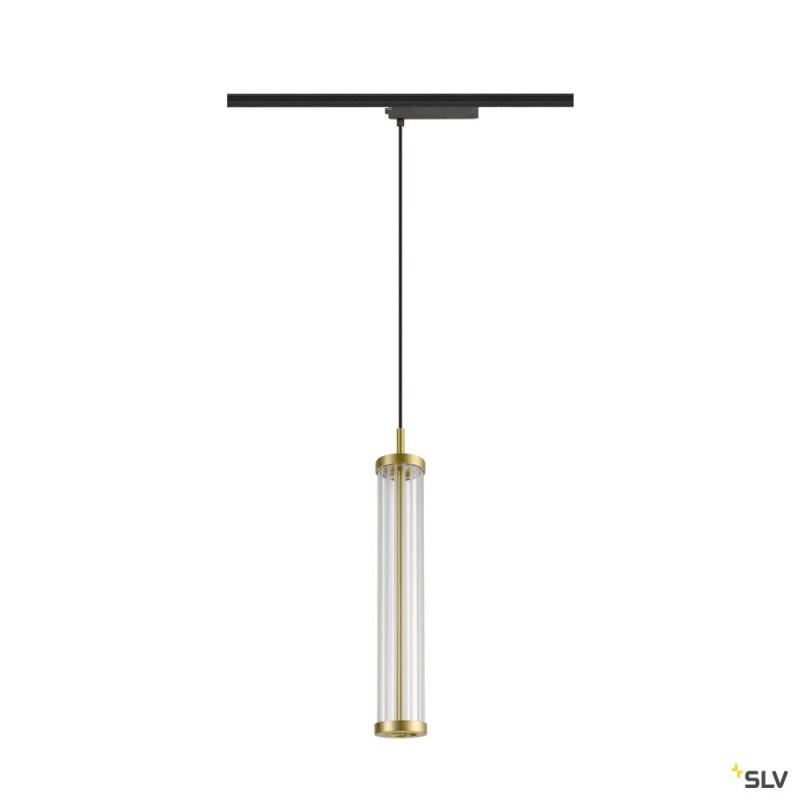 SLV 1008042 QUIMERA, 1~ Pendelleuchte, Pendellänge 150 cm, 2700 K, PHASE, gebürstet messing