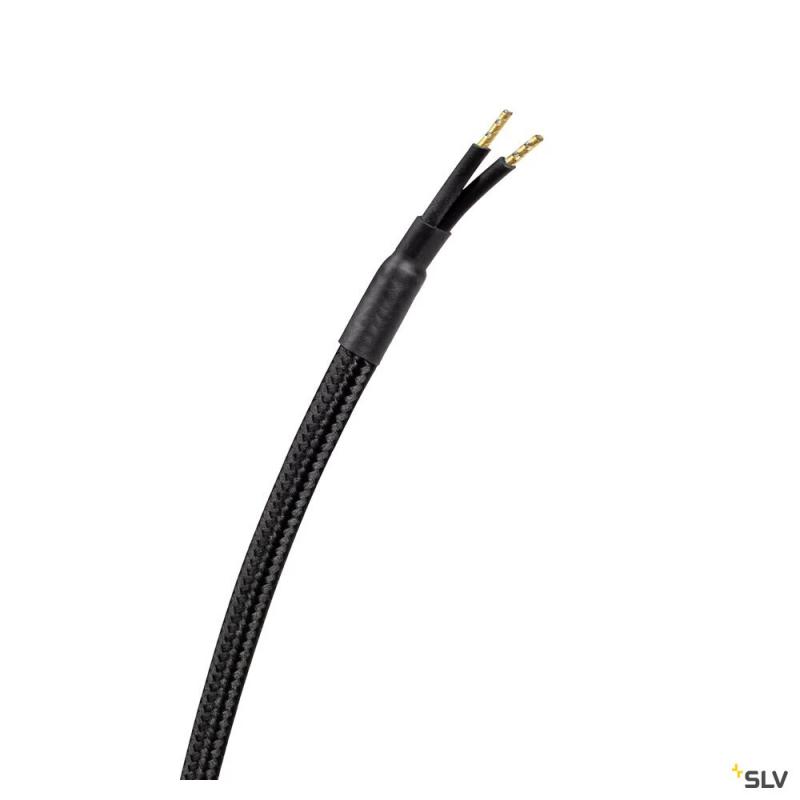 SLV 1008047 WUD, Pendelleuchte, E27, cylindrical, offenes Kabelende, 1 x max. 60 W, schwarz