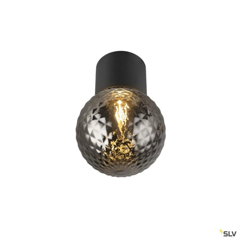 SLV 1008099 VARYT, Deckenaufbauleuchte, rund, 1x max. 6 W, E14, schwarz