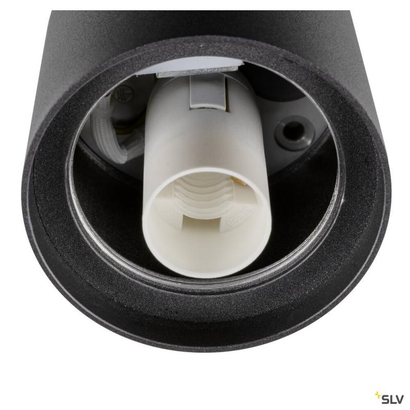 SLV 1008099 VARYT, Deckenaufbauleuchte, rund, 1x max. 6 W, E14, schwarz