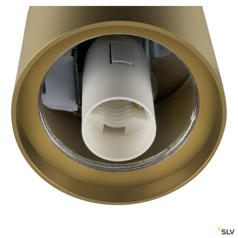 SLV 1008102 VARYT, Deckenaufbauleuchte, rund, 1x max. 6 W, E14, messing