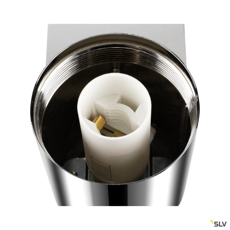 SLV 1008106 VARYT, Wandaufbauleuchte, rund, 1x max. 6 W, E14, chrom