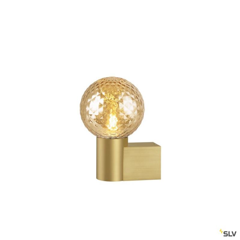 SLV 1008107 VARYT, Wandaufbauleuchte, rund, 1x max. 6 W, E14, messing