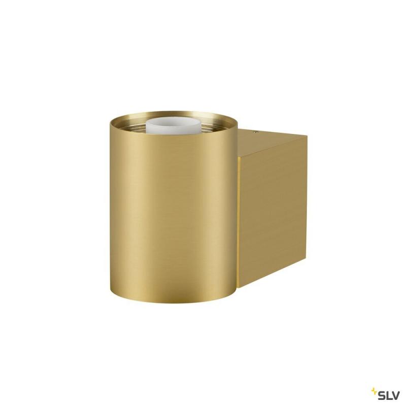 SLV 1008107 VARYT, Wandaufbauleuchte, rund, 1x max. 6 W, E14, messing