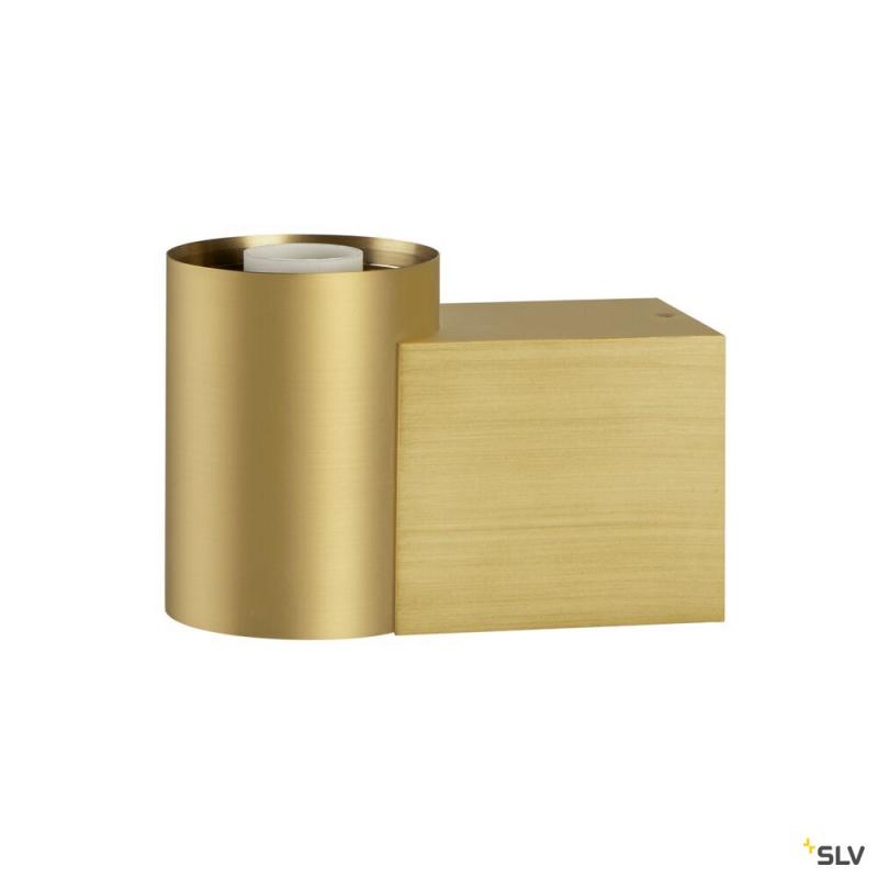 SLV 1008107 VARYT, Wandaufbauleuchte, rund, 1x max. 6 W, E14, messing