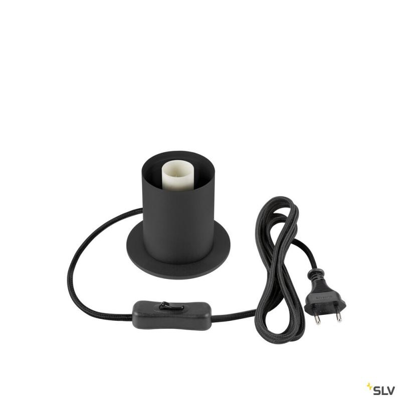 SLV 1008109 VARYT, Tischleuchte, rund, 1x max. 6 W, E14, schwarz