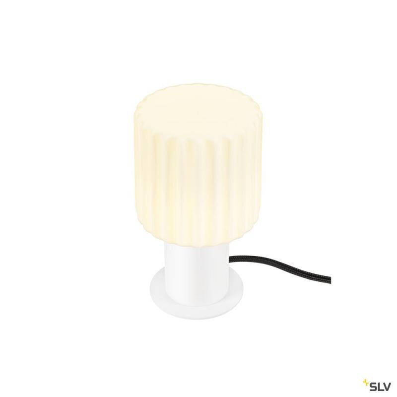 SLV 1008110 VARYT, Tischleuchte, rund, 1x max. 6 W, E14, weiß