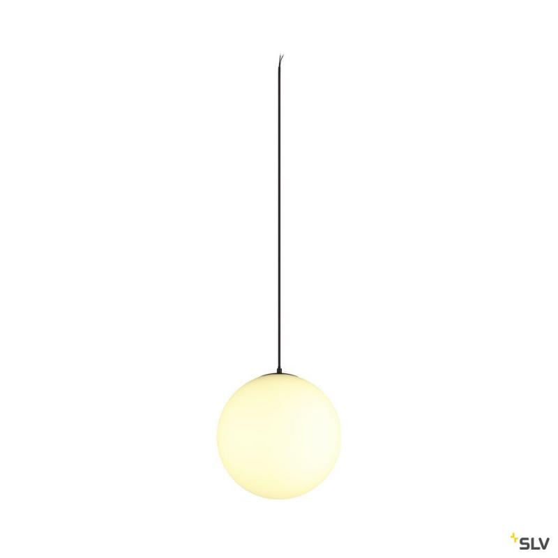 SLV 1008137 SUN 30, Pendelleuchte, E27, offenes Kabelende, 1x max. 40 W, matt schwarz