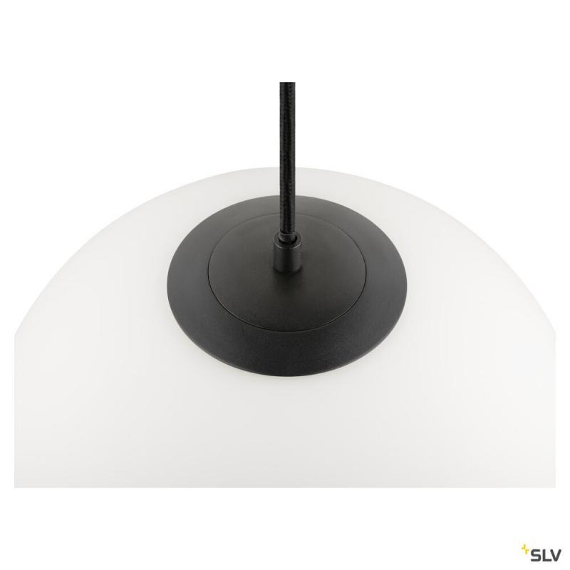 SLV 1008137 SUN 30, Pendelleuchte, E27, offenes Kabelende, 1x max. 40 W, matt schwarz