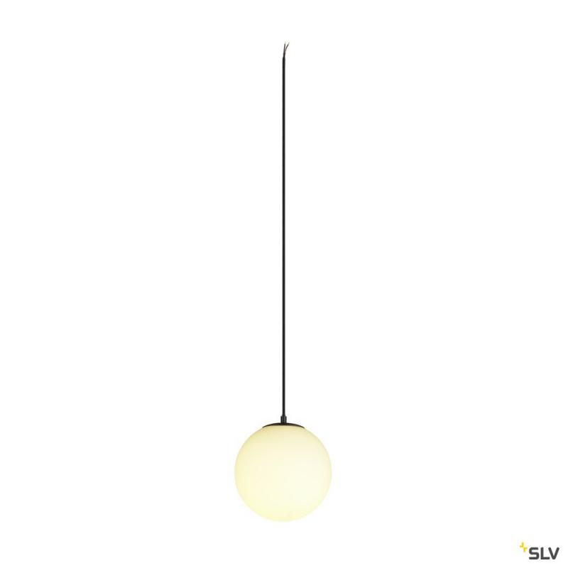 SLV 1008139 SUN 20, Pendelleuchte, E27, offenes Kabelende, 1x max. 40 W, matt schwarz