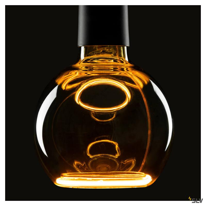 SLV 1008155 LED Floating Globe 125, LED-Leuchtmittel, smokey black, E27, PHASE, 6 W, 1900 K