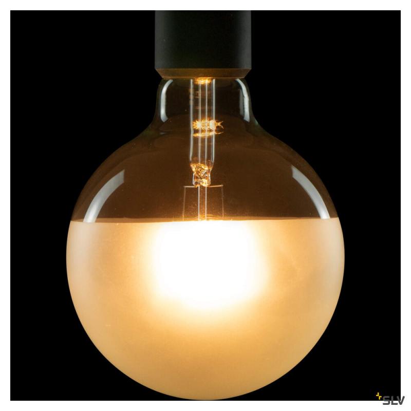 SLV 1008157 LED Globe 125 Half Moon, LED-Leuchtmittel, E27, PHASE, 7 W, 2700 K