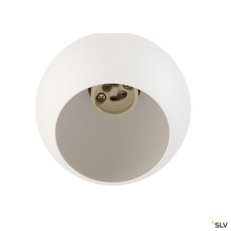 SLV 1008171 LIGHT EYE® 90, 3~ Pendelleuchte, GU10, Pendellänge 150 cm, 1x max. 6 W, matt weiß