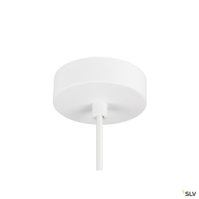 SLV 1008173 LIGHT EYE® 90, Pendelleuchte, GU10, Pendellänge 150 cm, 1x max. 6 W, matt weiß
