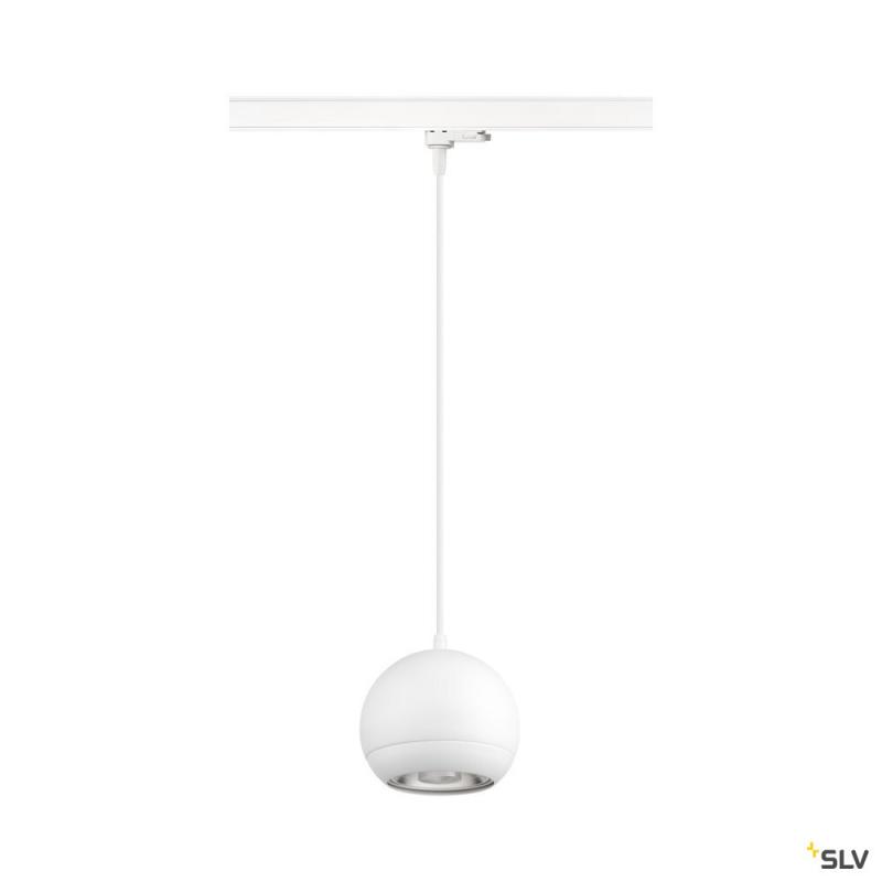 SLV 1008177 LIGHT EYE® 150, 3~ Pendelleuchte, GU10, Pendellänge 150 cm, 1x max. 13 W, matt weiß