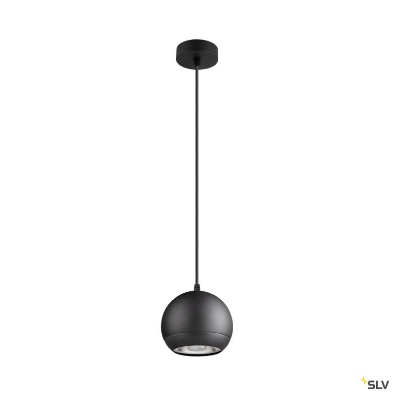 SLV 1008178 LIGHT EYE® 150, Pendelleuchte, GU10, Pendellänge 150 cm, 1x max. 13 W, matt schwarz