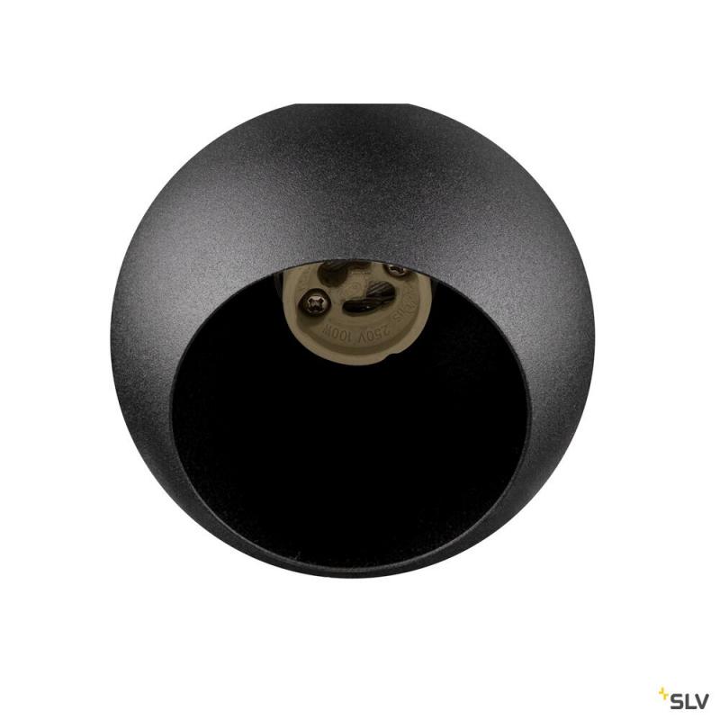 SLV 1008180 LIGHT EYE® 90, 1~ Spot, rund, GU10, 1x max. 6 W, matt schwarz