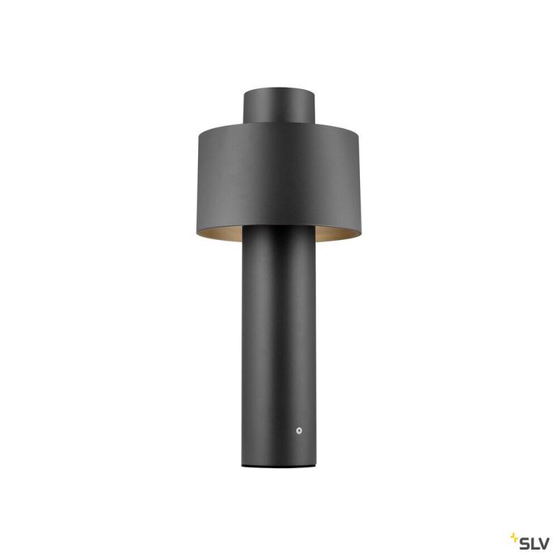 SLV 1008195 PHOTONI CYL POLE 45, Stehleuchte, E27, 1x max. 13 W, schwarz