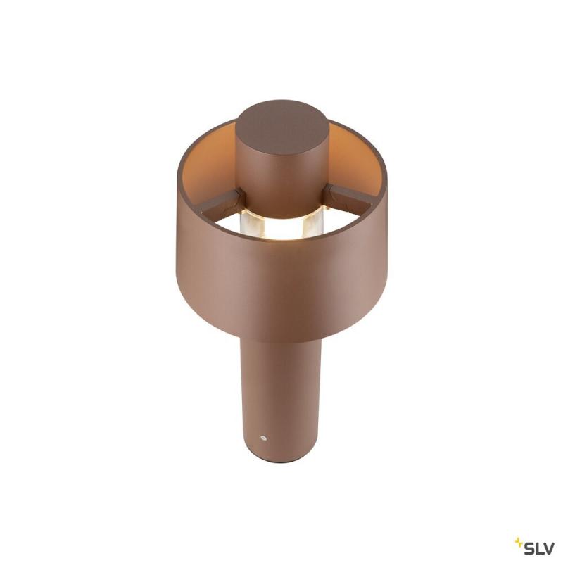 SLV 1008196 PHOTONI CYL POLE 45, Stehleuchte, E27, 1x max. 13 W, rost