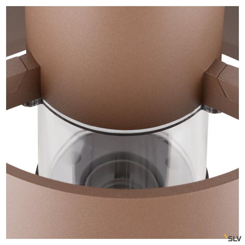 SLV 1008196 PHOTONI CYL POLE 45, Stehleuchte, E27, 1x max. 13 W, rost