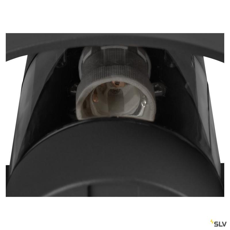 SLV 1008197 PHOTONI CYL, Wandaufbauleuchte, zylindrisch, 1x max. 13 W, E27, schwarz