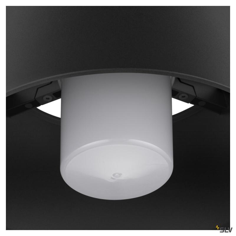 SLV 1008199 PHOTONI CYL, Deckenaufbauleuchte, zylindrisch, 1x max. 13 W, E27, schwarz