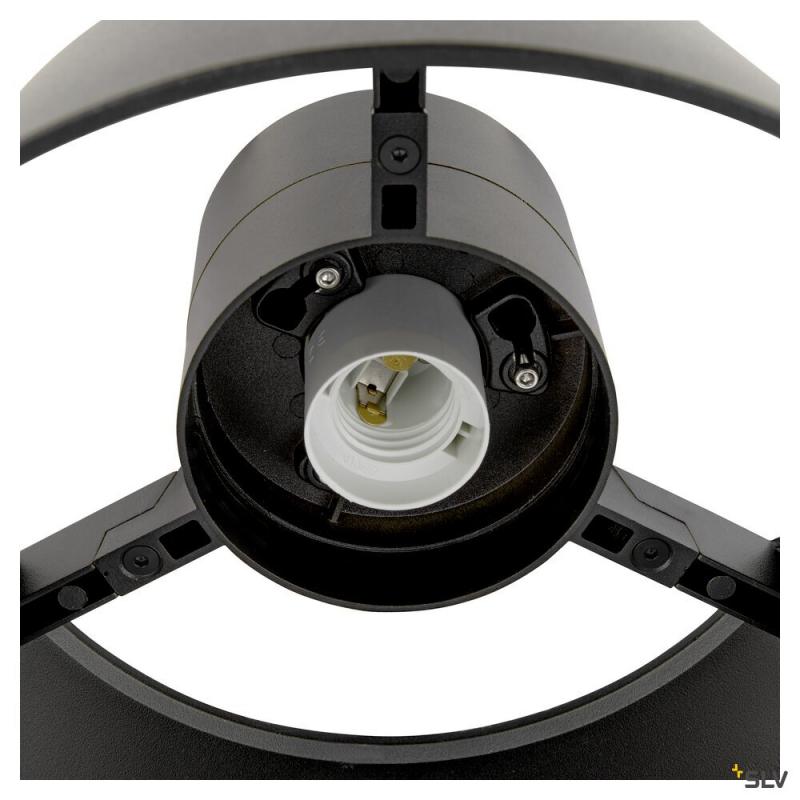 SLV 1008199 PHOTONI CYL, Deckenaufbauleuchte, zylindrisch, 1x max. 13 W, E27, schwarz