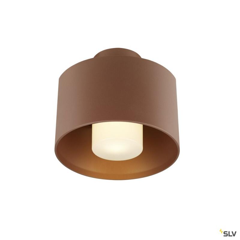 SLV 1008200 PHOTONI CYL, Deckenaufbauleuchte, zylindrisch, 1x max. 13 W, E27, rost