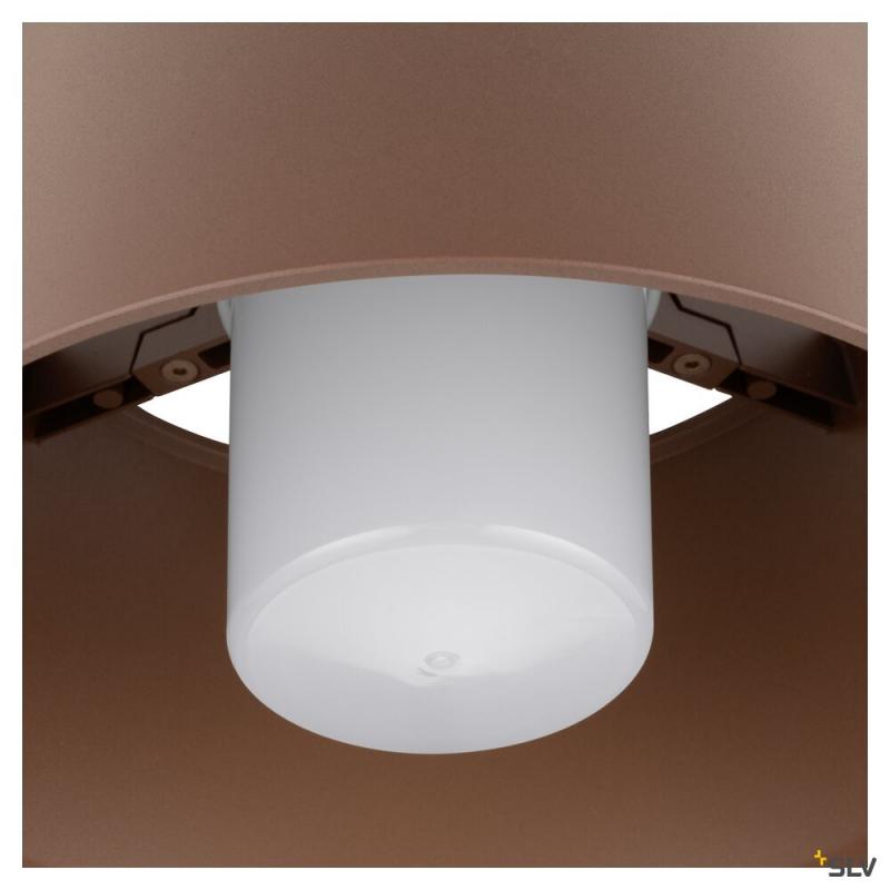 SLV 1008200 PHOTONI CYL, Deckenaufbauleuchte, zylindrisch, 1x max. 13 W, E27, rost