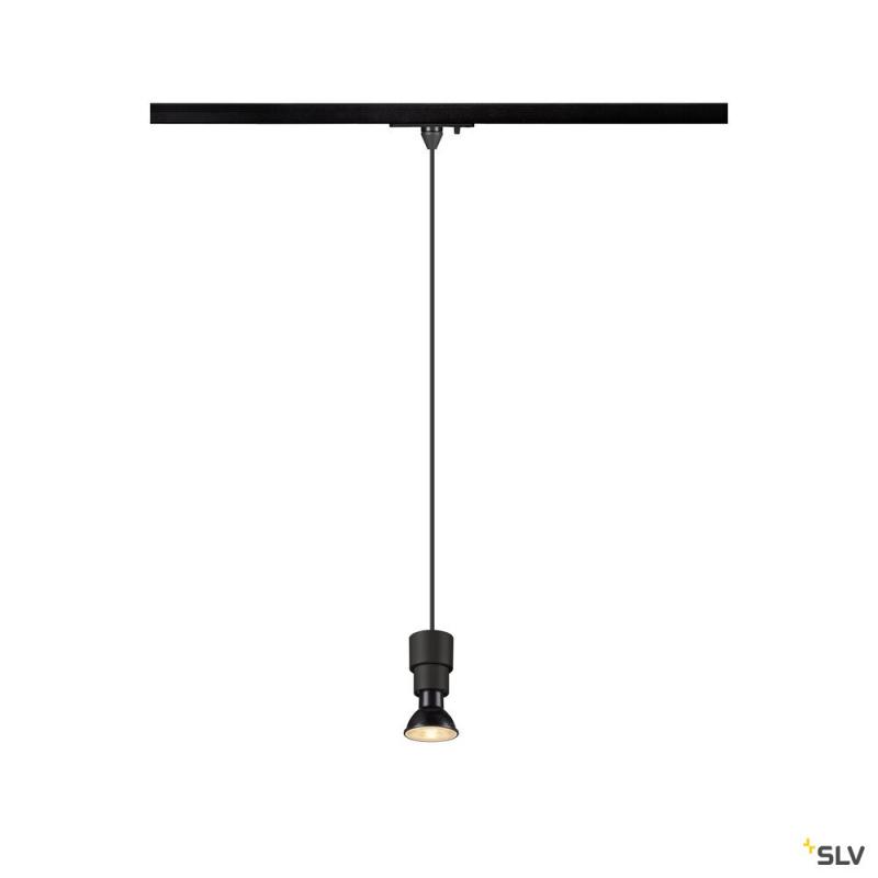 SLV 1008207 PURI 2.0 Basic, 1~ Pendelleuchte, GU10, Pendellänge 200 cm, 1x max. 6 W, schwarz