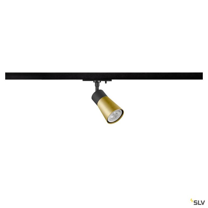 SLV 1008247 PURI 2.0 Cone, 1~ Spot, GU10, 1x max. 6 W, schwarz / gold