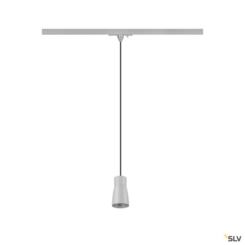 SLV 1008265 PURI 2.0 Dome, 1~ Pendelleuchte, GU10, Pendellänge 200 cm, 1x max. 6 W, grau