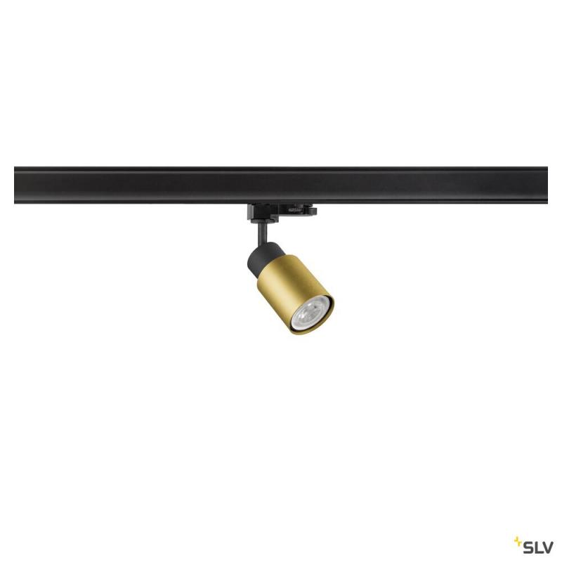 SLV 1008267 PURI 2.0 Tube, 3~ Spot, GU10, 1x max. 6 W, schwarz / gold