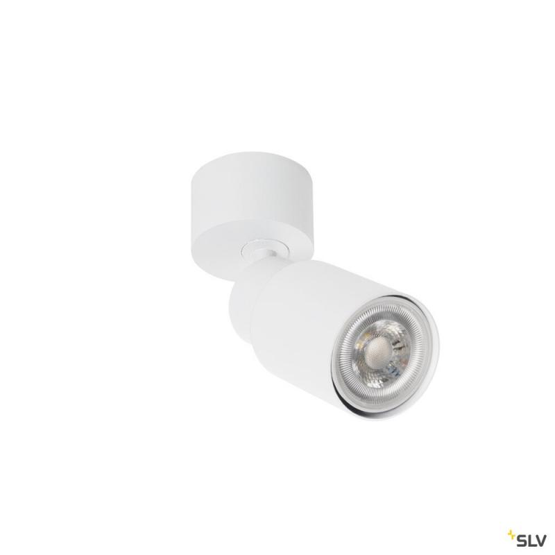 SLV 1008286 PURI 2.0 Tube, Wand- und Deckenaufbauleuchte, 1x max. 6 W GU10, weiß