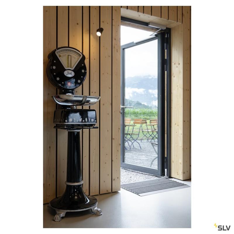 SLV 1008292 PURI 2.0 Dome, Wand- und Deckenaufbauleuchte, 1x max. 6 W GU10, schwarz