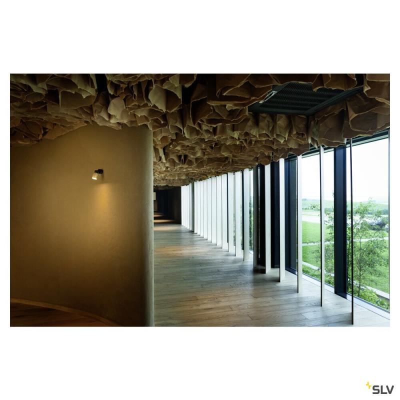 SLV 1008293 PURI 2.0 Dome, Wand- und Deckenaufbauleuchte, 1x max. 6 W GU10, schwarz / gold