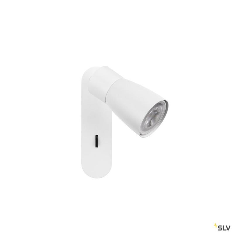 SLV 1008306 PURI 2.0 Dome, Wand- und Deckenaufbauleuchte, Schalter, rechteckig, 1x max. 6 W GU10, weiß