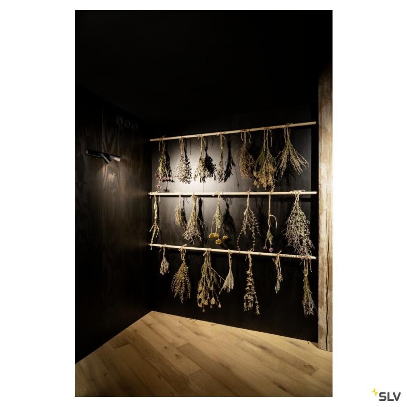 SLV 1008312 PURI 2.0 Cone, Wand- und Deckenaufbauleuchte, asymmetrisch, 2 x max. 6 W GU10, schwarz