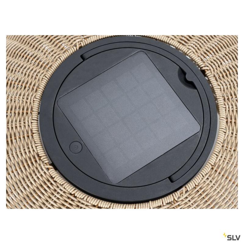 SLV 1008387 ADEGAN, Outdoor Stehleuchte, Solar, 2200 K, IP65, braun