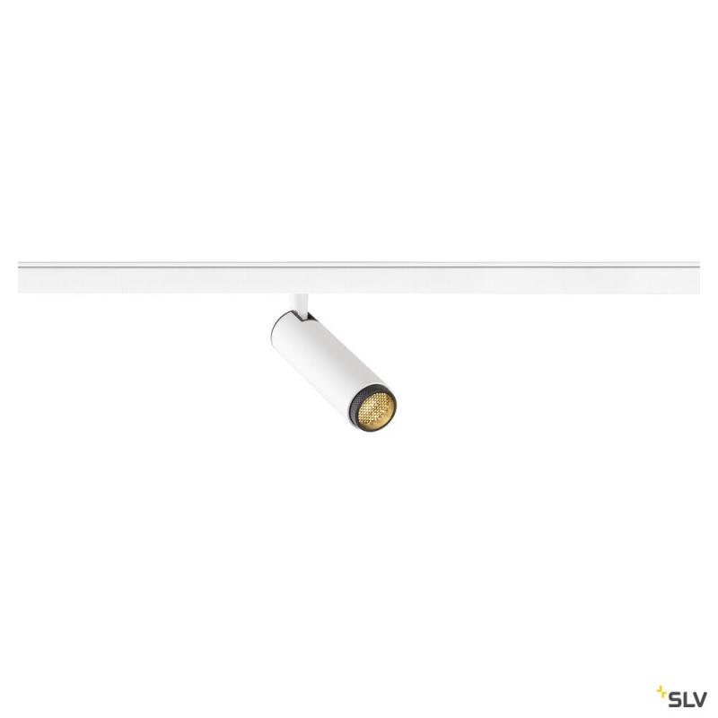 SLV 1008415 GRIP! S, 48V Spot, zylindrisch, 2000-3000 K, 9.8 W, DALI, Dim-to-Warm, 29°, weiß / schwarz