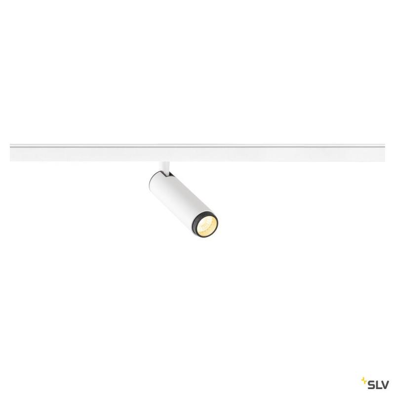SLV 1008415 GRIP! S, 48V Spot, zylindrisch, 2000-3000 K, 9.8 W, DALI, Dim-to-Warm, 29°, weiß / schwarz