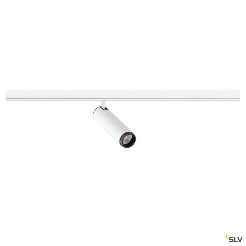 SLV 1008415 GRIP! S, 48V Spot, zylindrisch, 2000-3000 K, 9.8 W, DALI, Dim-to-Warm, 29°, weiß / schwarz