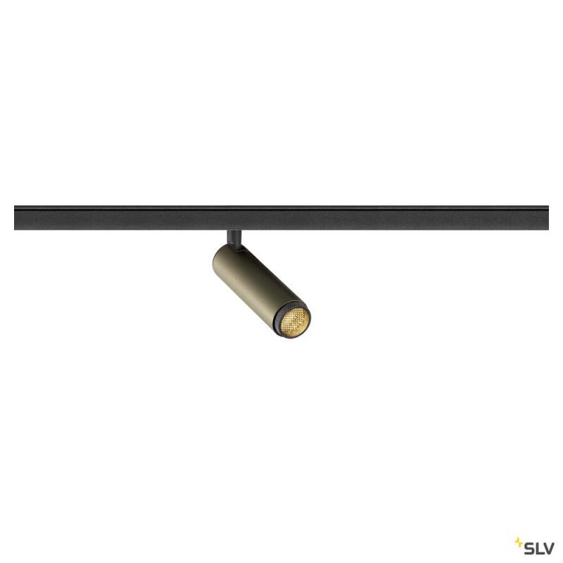 SLV 1008418 GRIP! S, 48V Spot, zylindrisch, 2000-3000 K, 9.8 W, DALI, Dim-to-Warm, 29°, bronze / schwarz