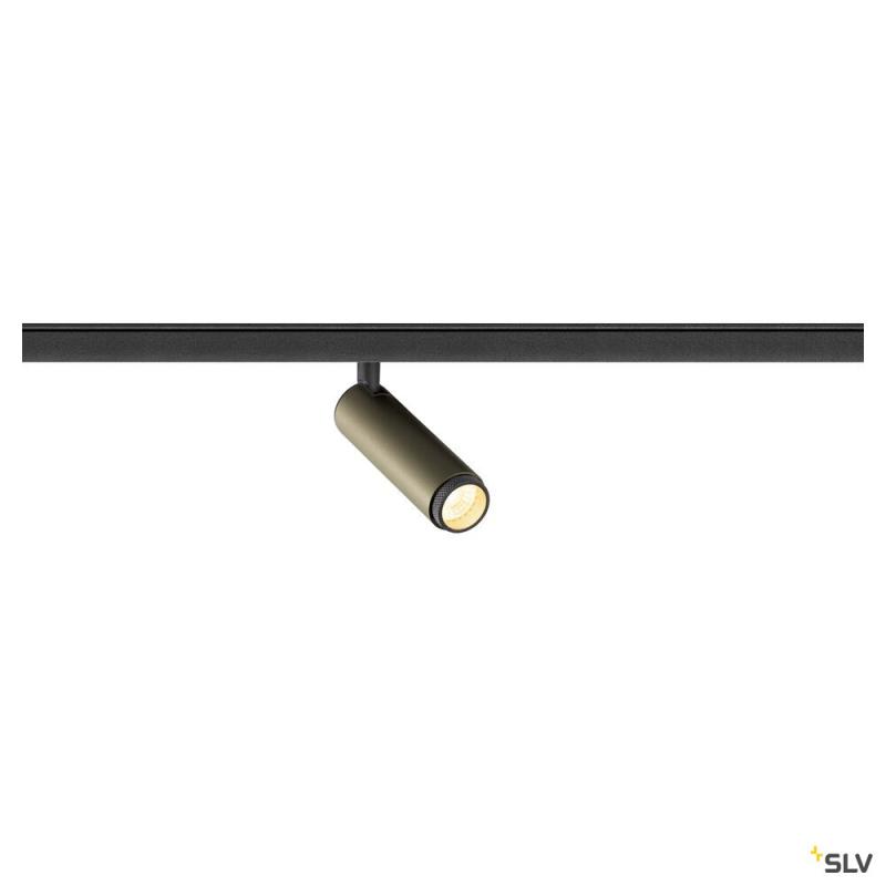 SLV 1008418 GRIP! S, 48V Spot, zylindrisch, 2000-3000 K, 9.8 W, DALI, Dim-to-Warm, 29°, bronze / schwarz