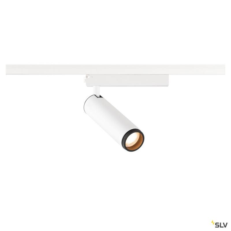 SLV 1008430 GRIP! M, 1~ Spot, zylindrisch, 2000-3000 K, 15 W, Dim-to-Warm, PHASE, 42°, weiß / schwarz